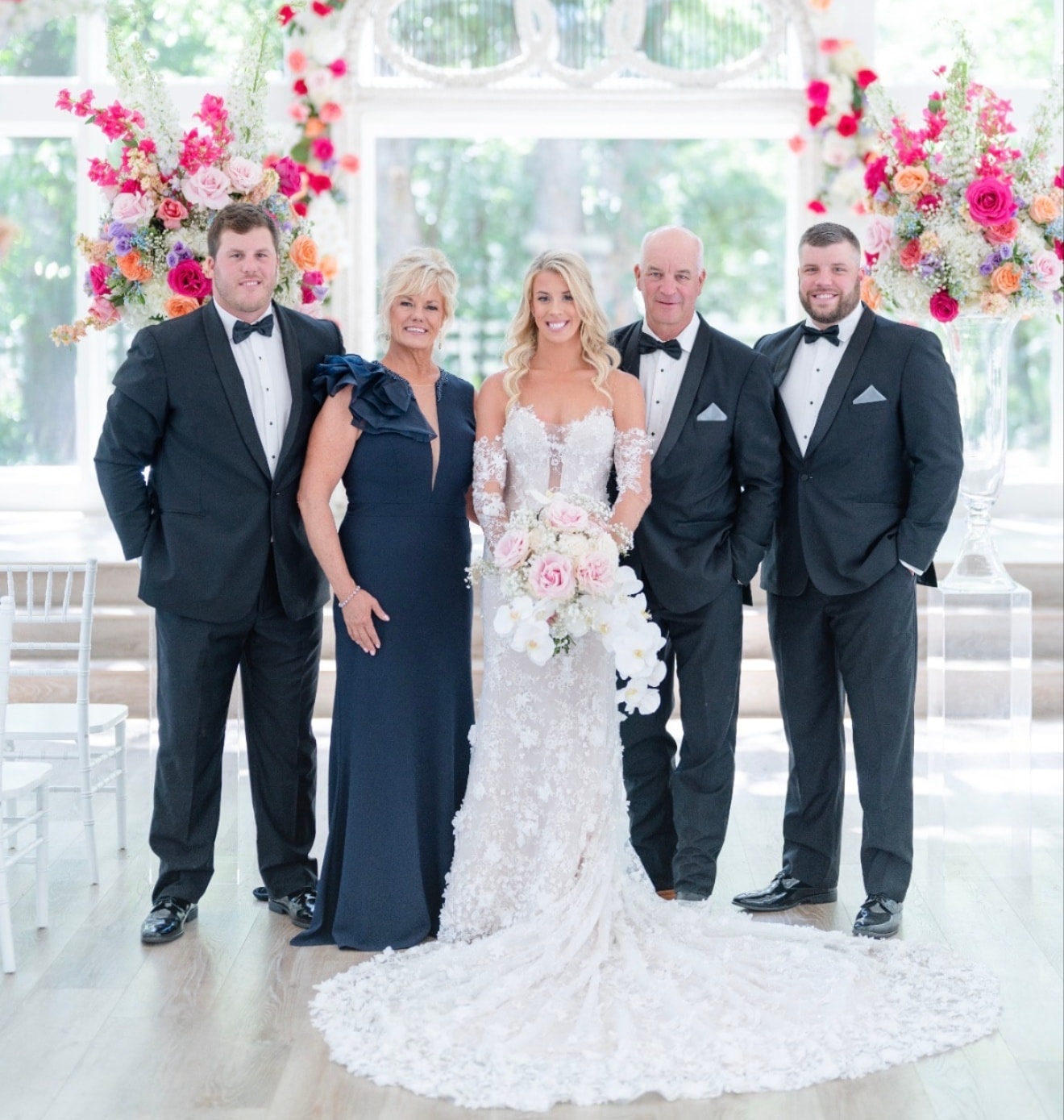 The Scribner family at The French Farmhouse Venue