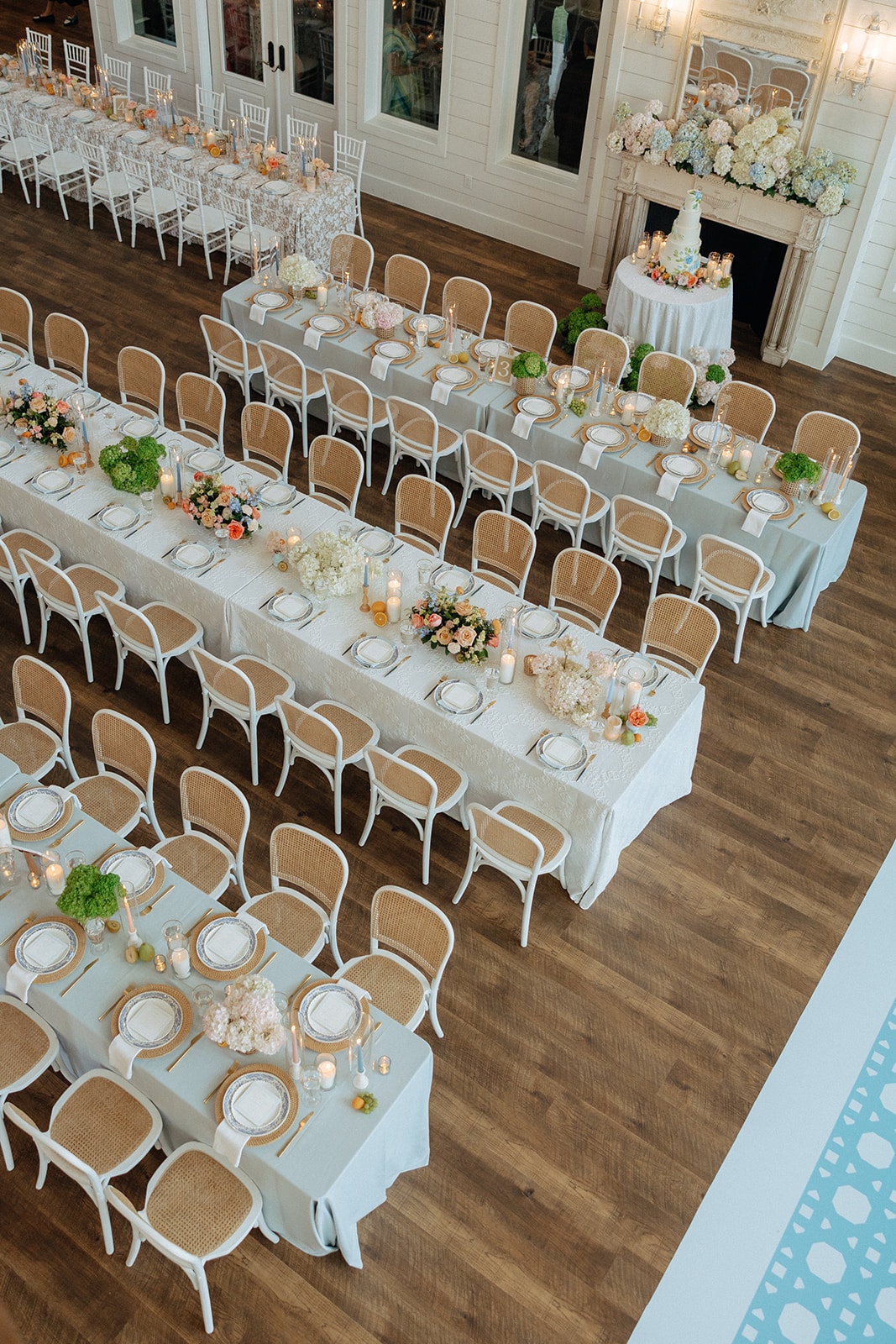 Elegant reception hall at The French Farmhouse Venue